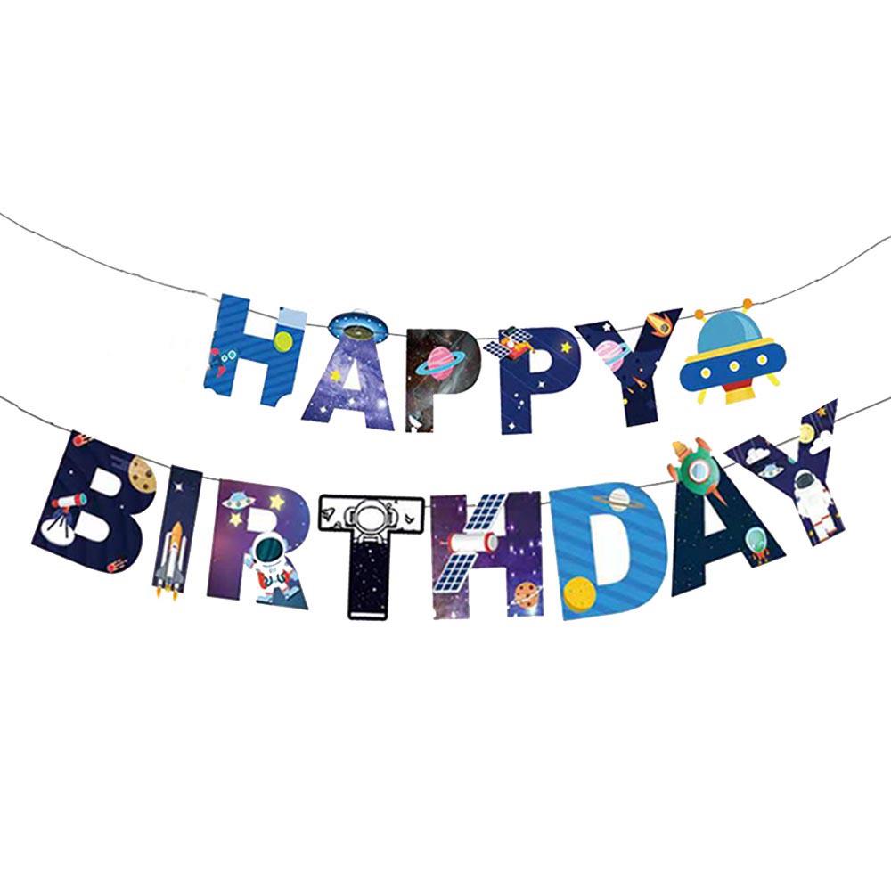 Astronaut Party Tableware Set: Cups, Cutlery & Tablecloth for Birthday Celebrations