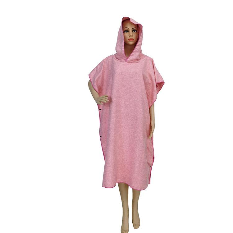 Ultrafine Fiber Hooded Beach Bathrobe and Portable Changing Towel