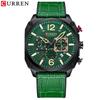 Curren-Men's Calendar Comfortable Belt Six Pin Business Men's Quartz Watch