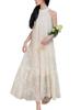 Summer Halter Neck Long Maxi Slimming Korean Style [AasDawn] Women's Dress, Sleeveless, A-Line Dress, Casual, Stylish, Elegant, Lined,