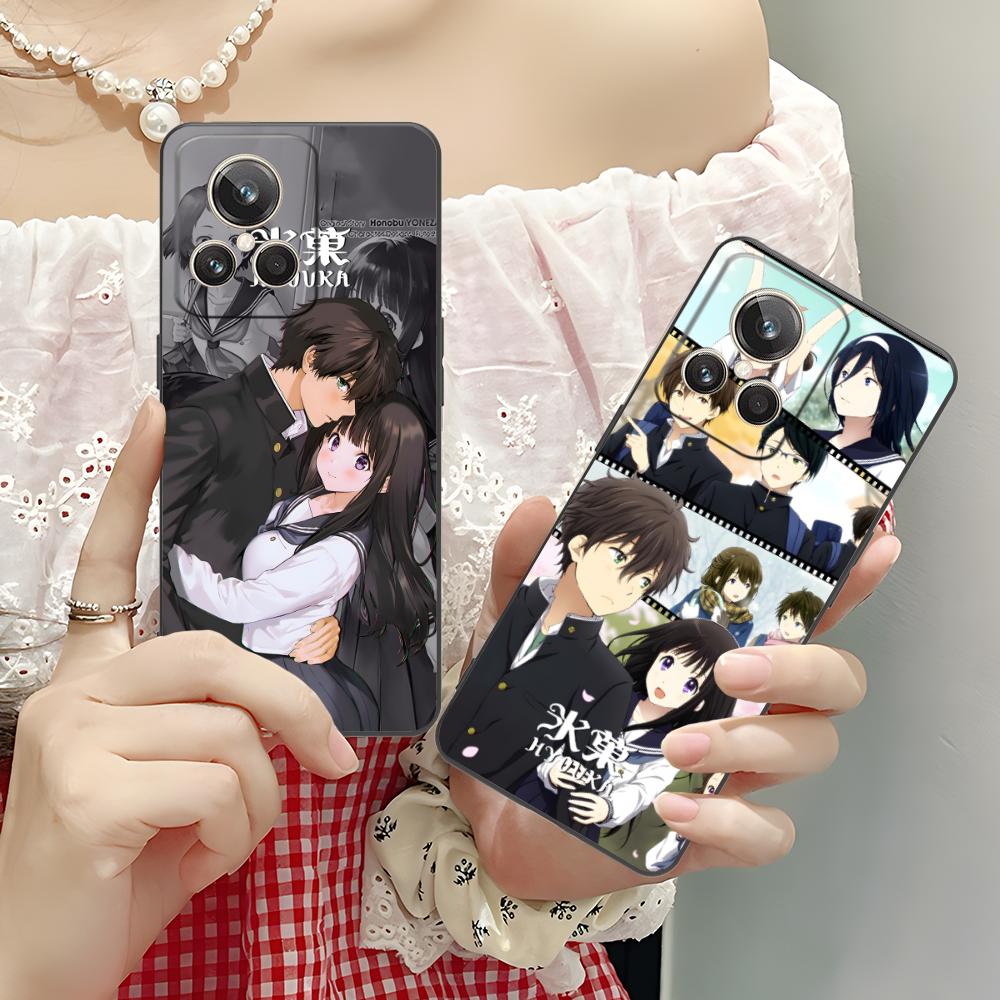 Hyouka Chitanda Oreki Mobile Phone Case for Realme 15 14 13 12 11 10 9 Pro Plus T i Lite 5G Colorful Printing Cover Cover Luxury