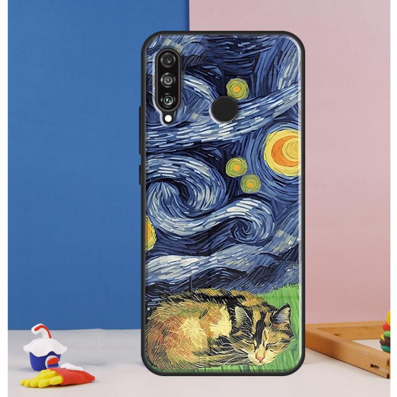 

Чехол с кошкой «Звездная ночь» Ван Гога для Huawei Nova 10 9 SE 8i 11i 12i 12s Y60 Y61 Y70 Y90 Y72 Y73 Y91 P60 Pro P30 P40 Lite Huawei Nova 7i