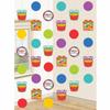 Amscan Dots & Stripes Happy Birthday-Schnurdekorationen