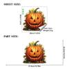 Halloween Static Cling Window Stickers Decorative Pumpkin Face Decal for Autumn Holiday Party Home Office Store Glass Wall Decor