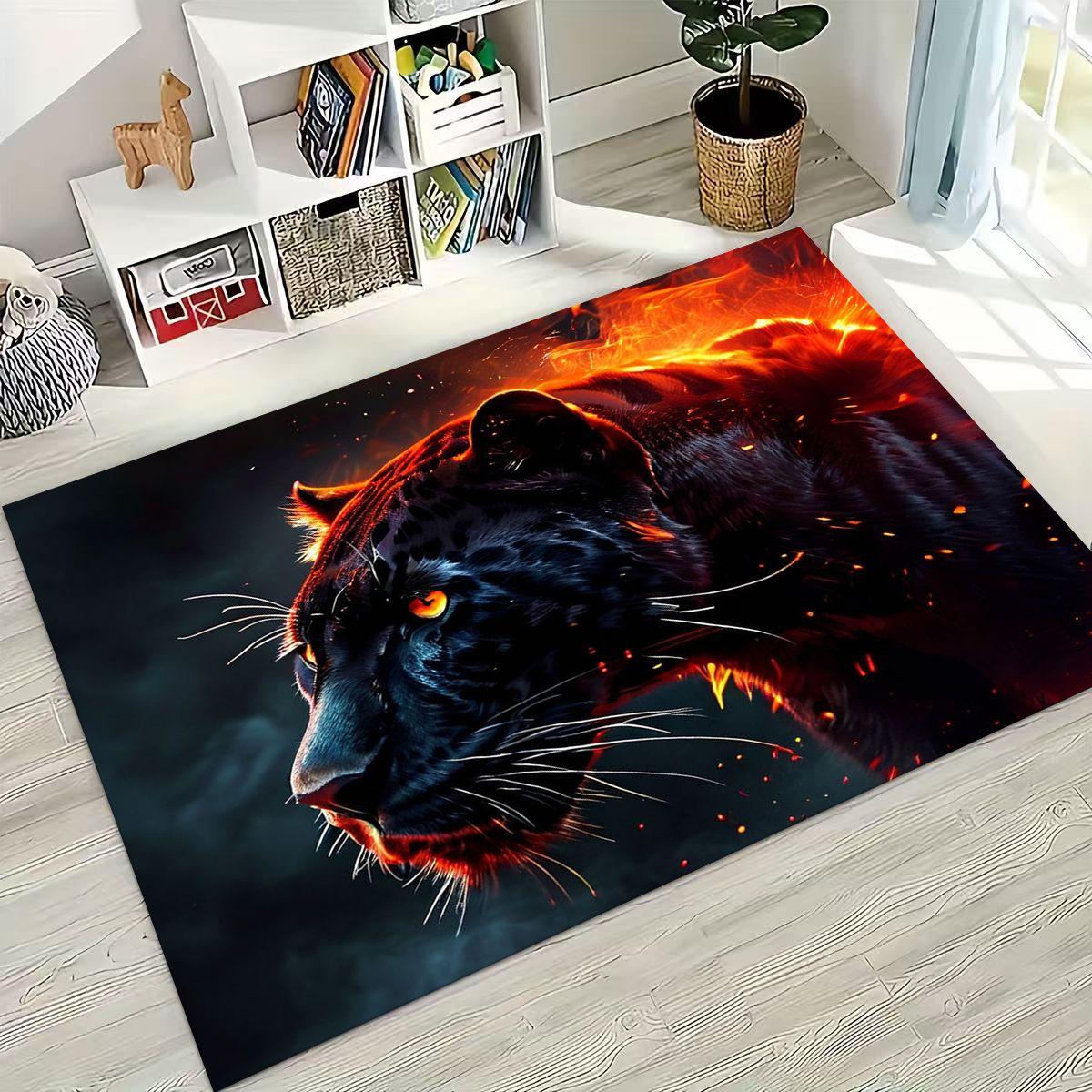 

27 Стиль Дикое Животное Леопард Гепард Зверь Мультяшный Ковер для Спальни Гостиной Дивана Домашний Придверный Коврик Декор, Детский Нескользящий Напольный Коврик 70x100cm( 27x39in )