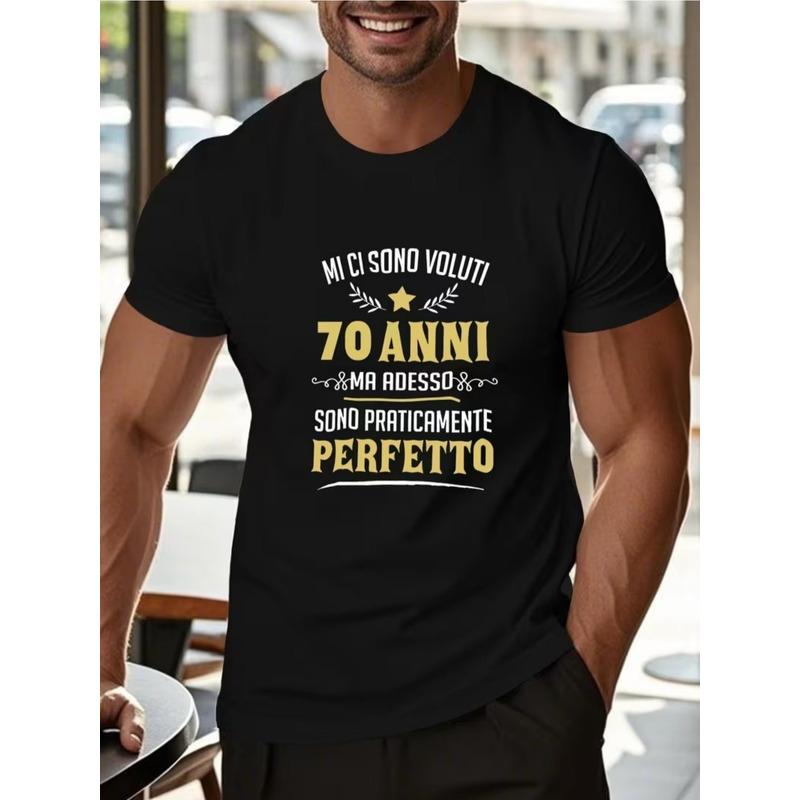 IT TOOK ME 70 YEARS Men'S Short Sleeve T-Shirt Summer Top