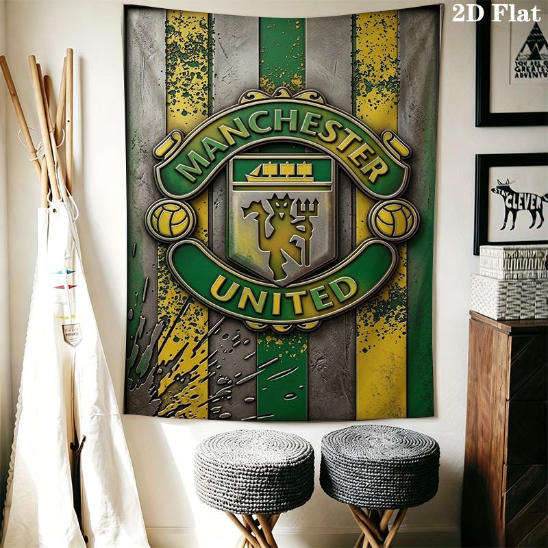 Manchester Crest Poster Bedding 1 Duvet Cover 2 Pillowcase Without Core Duvet Cover And Pillowcase Bedding Set Christmas Birthday Gift