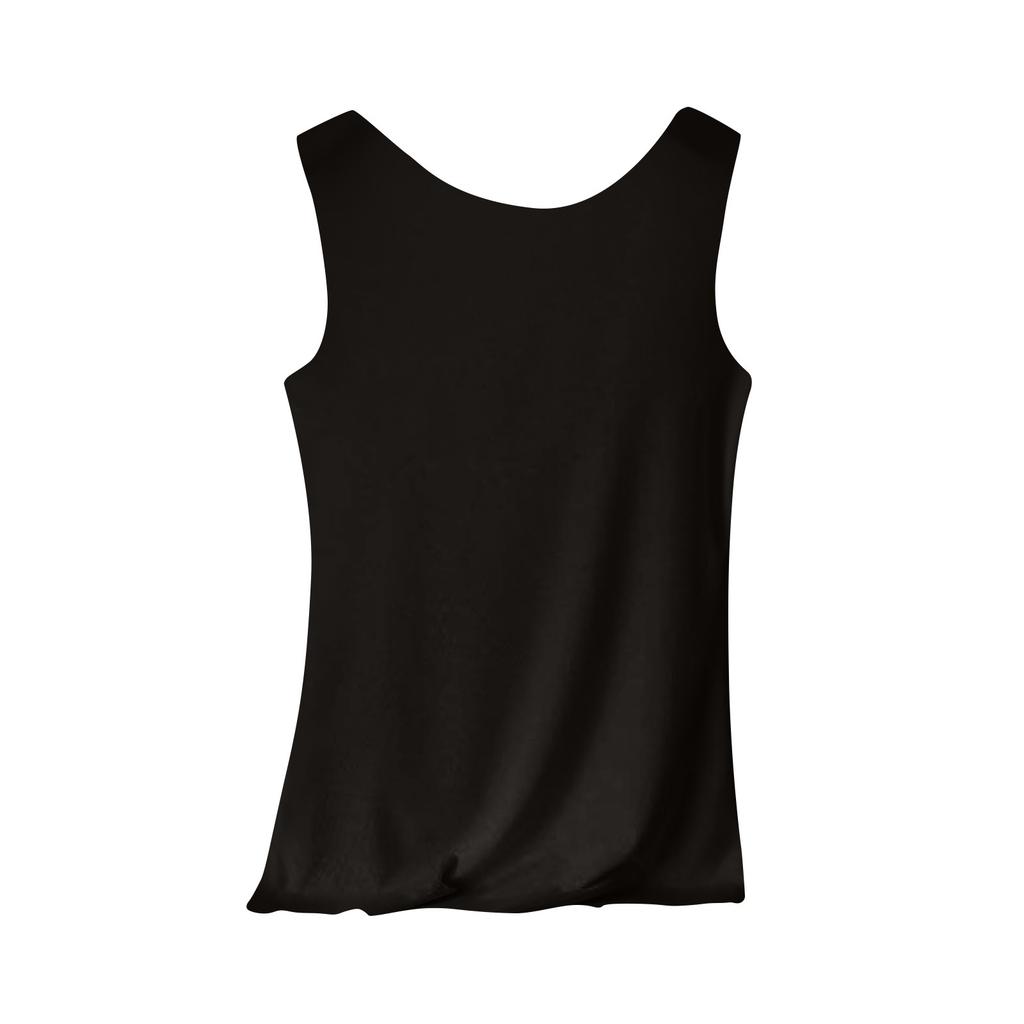 Women's Color Tank Top Seamless Silk Undershirt Sleeveless Shirt