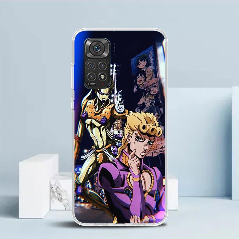 JoJo Bizarre Adventure Golden Wind Phone Case For Xiaomi Redmi Note 15 14 14S 13 12S 12 Pro Plus 11S 11 11T 11E 10S 10 + Soft TP