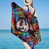 Day Of The Dead Celebration Beach Towel, Super Soft Microfiber, Gift for Her/Him, Birthday, for Pool, Beach, Travel, Home Decor Fan gifts
