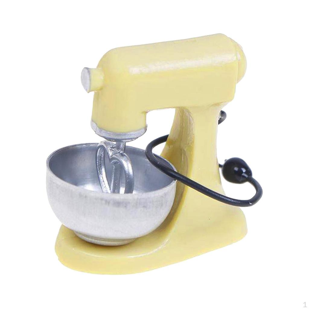 1/12 Dolls House Miniature Modern Electric Food Mixer Blender Home Kitchen Furniture Life Scene