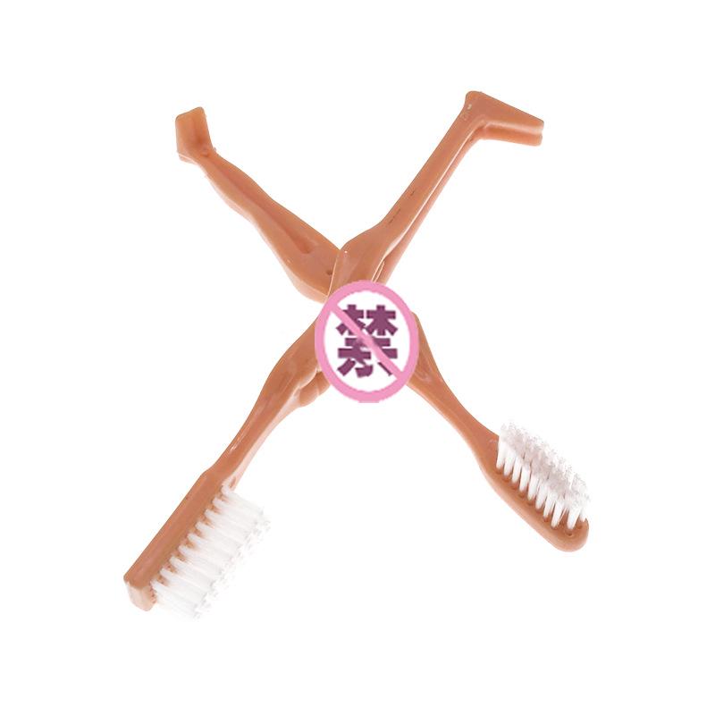 Eco-friendly PVC Bachelorette Party Funny Toothbrush Prop: JJ & Female Boob Design