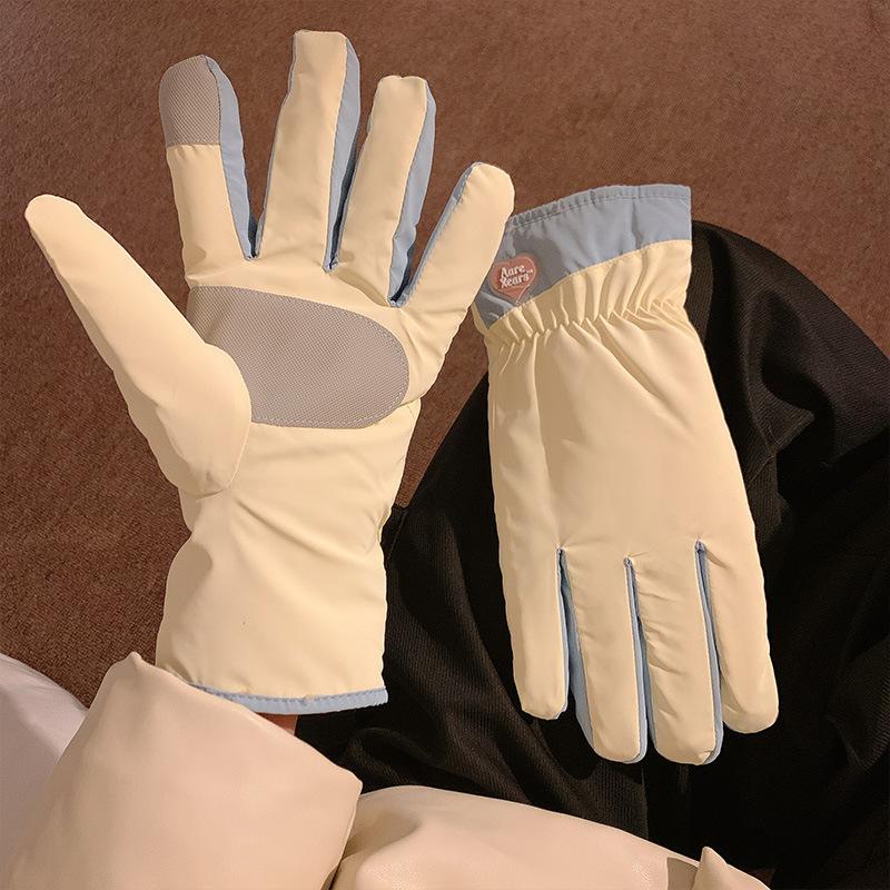 

Gloves for Women In Winter Warm and Cute Cycling Cold Proof and Velvet Thickened Outdoor Skiing Wind Proof and Cold Proof New One size