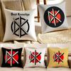 D-Dead Kennedys Kissenbezug Anti-Milben Kissenbezug Versteckter Reißverschluss seidig Sofa Kissenbezug