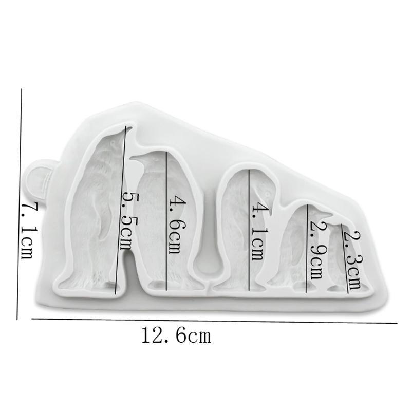 Penguin Silicone Fondant Mold Cake Decor Bakeware Topper Craft Chocolate Mould Penguin Silicone Fondant Mold Cake Decor Bakeware Topper Craft Chocolate Mould