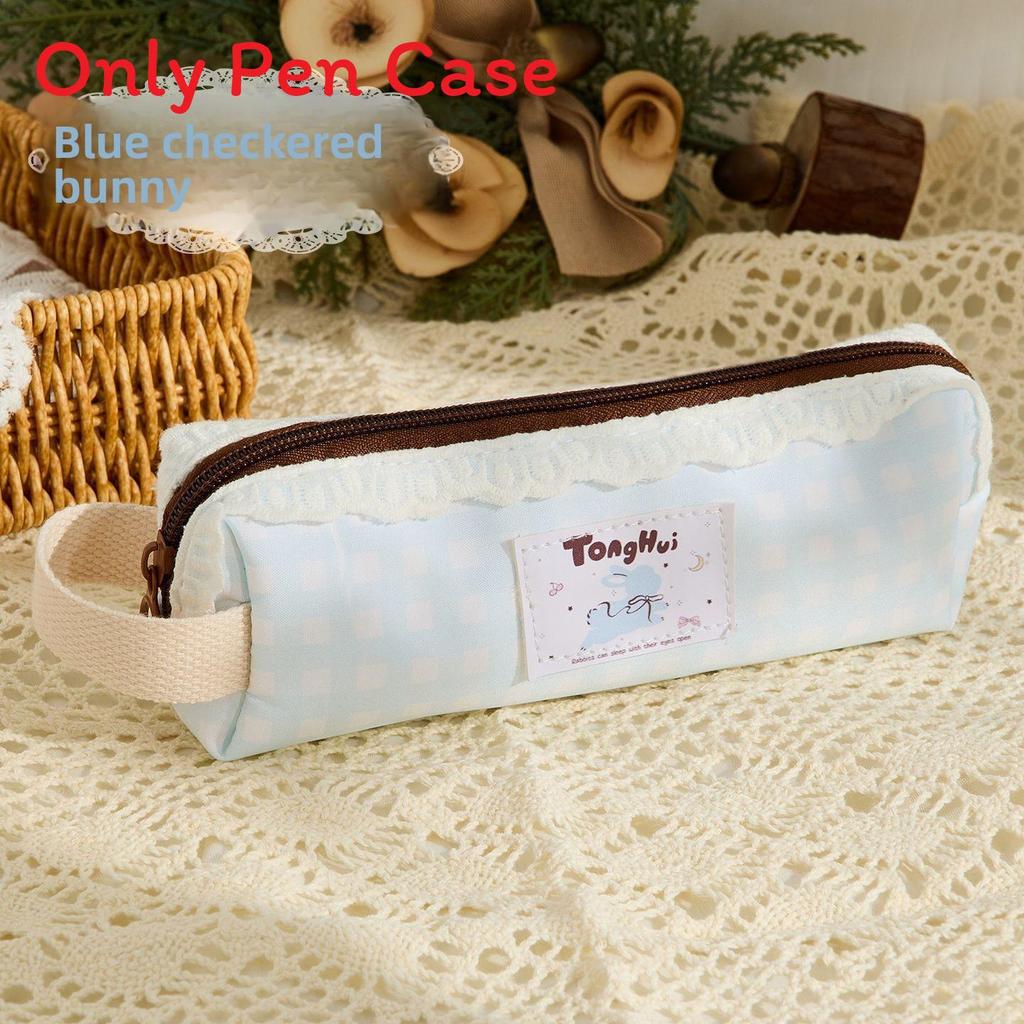 Girl Pencil Case With Polyester Mesh Large Capacity For School And Office Use