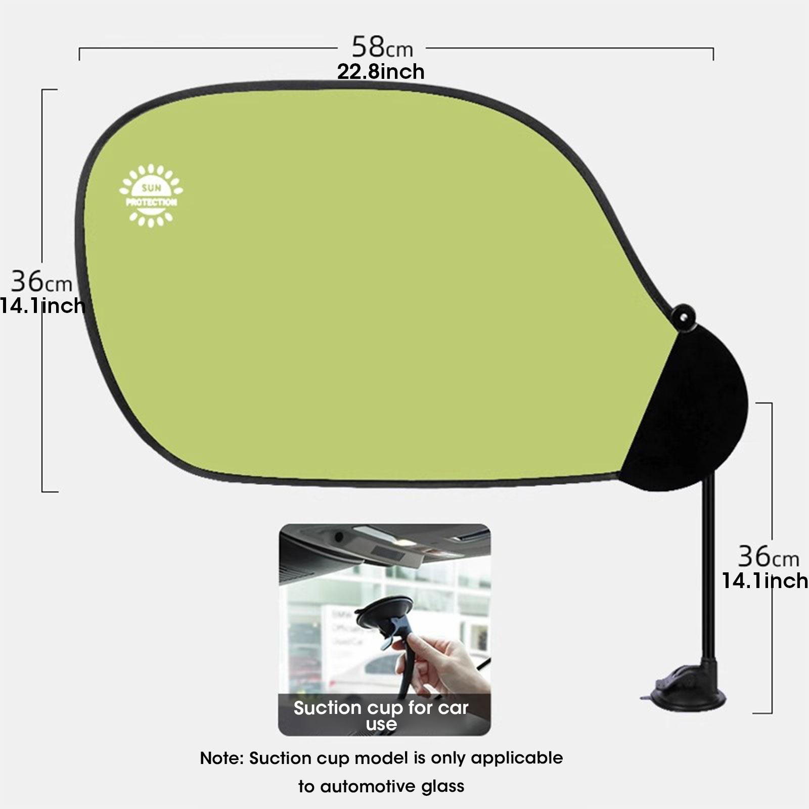 Автомобильный солнцезащитный козырек, новый солнцезащитный козырек на присоске, боковое окно, солнцезащитный козырек и теплоизоляция, инновационный автомобильный солнцезащитный козырек зелёный