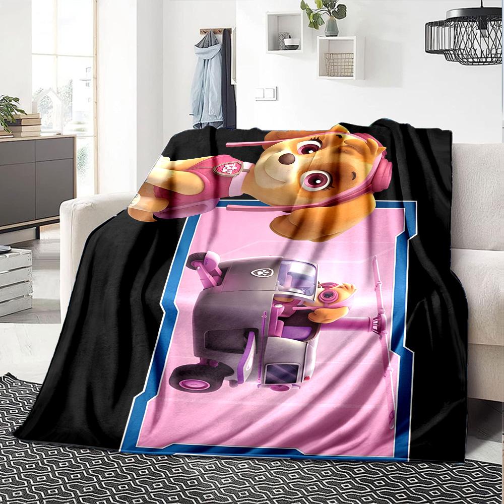 1pc Paw Paw10 Blanket, Gift, for Men and Women, Soft Blanket, Good for Sofa Bed Couch Travel, Lightweight Flannel Blanket