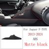 ABS Matte Black For Jaguar F-TYPE 2013-2024 Car Central Control Water Cup Panel Glass Lifting Frame Car Interior Accessories