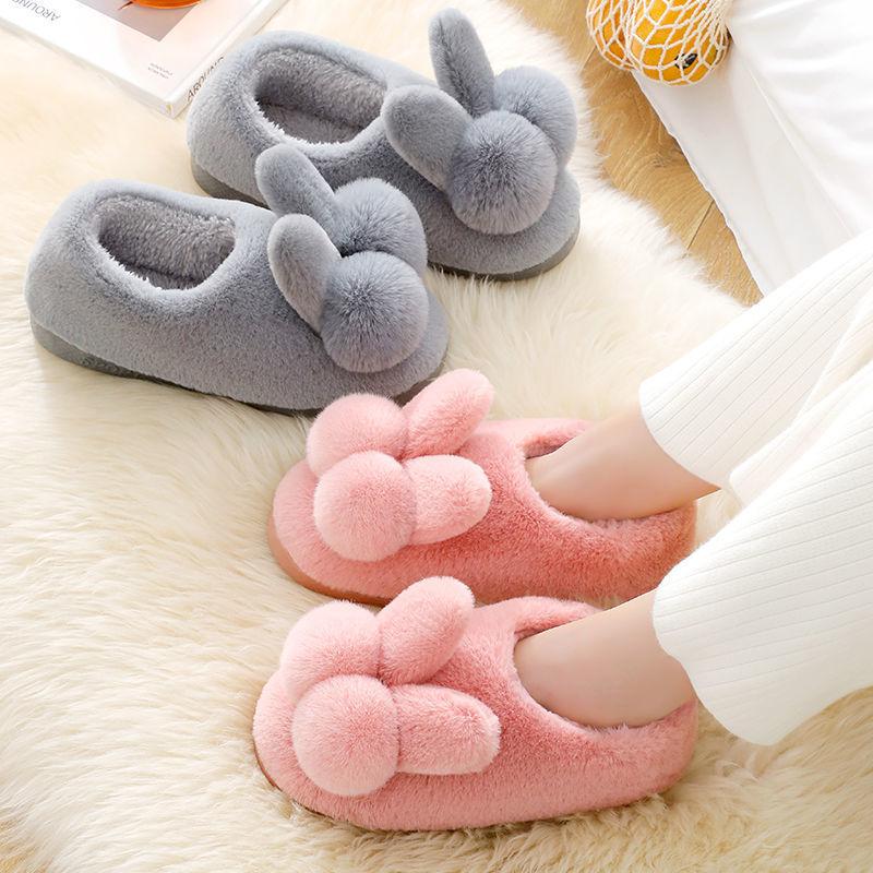 Cixi Cotton Slippers for Winter Home Use for Couples, Spring and Autumn Indoor Non-slip Home Warmth, Winter Plush