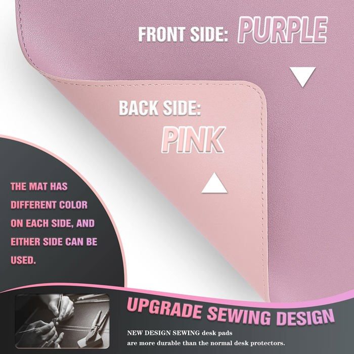 Sous-main - k knodel - fxk - cuir pu durable - résistant à l'eau - 60x35cm à 90x43cm