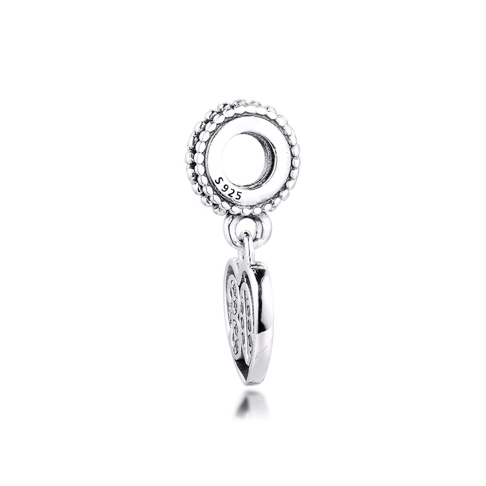 New 925 Sterling Silver 30th Celebration Dangle Charms Metal Beads for Jewelry Making Fits Original Europe Bracelet