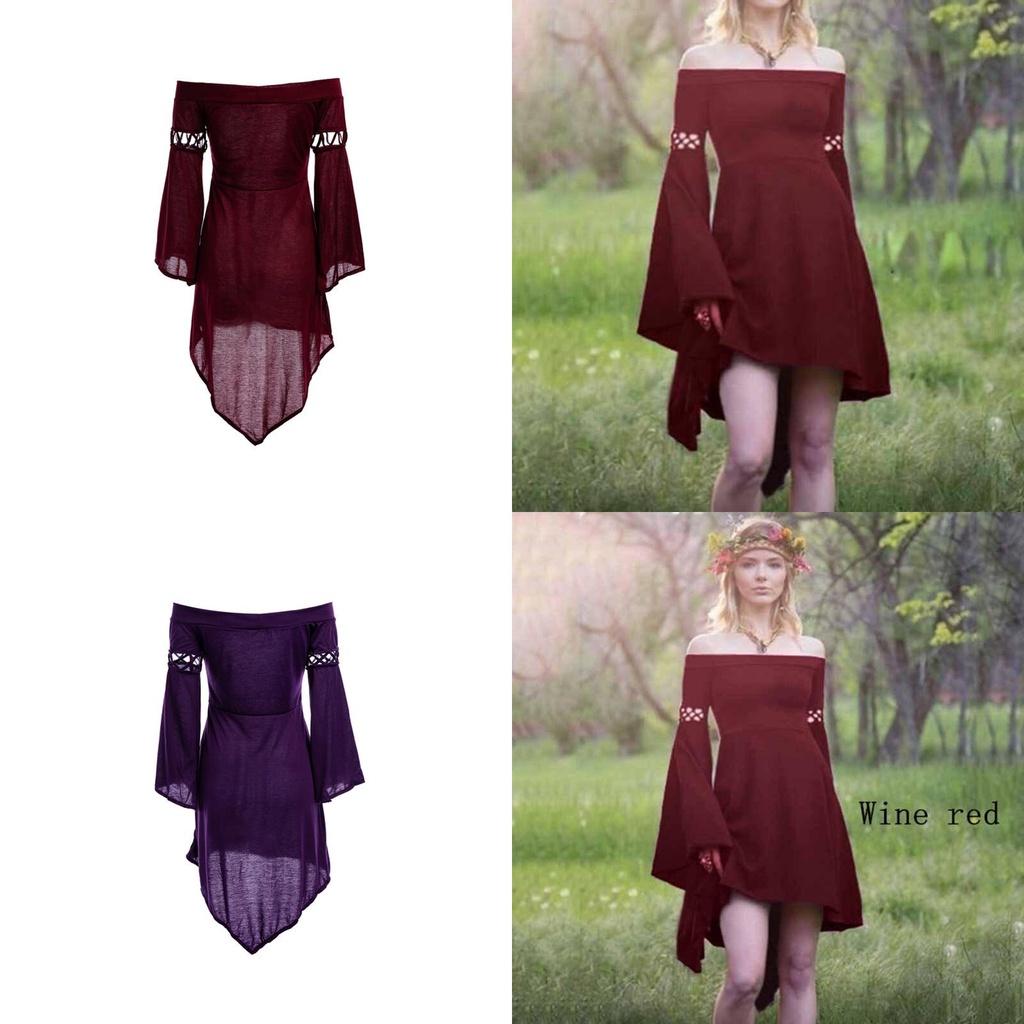 Medieval Palace Cosplay Costume Retro Dress For Women And Girls