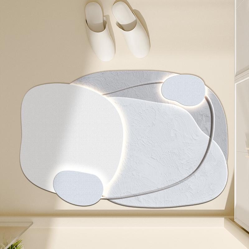 Badezimmermatte, Diatomeenerde, rutschfeste saugfähige Kissenmatte, Toilette, Küchenfußmatte, Toilettentürmatte