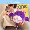 Cartoon Purple Bat Dumpling Plush Toy Cute Girl Children Halloween Gift Doll