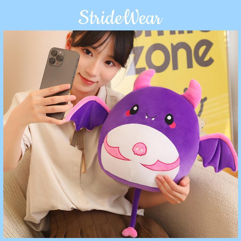 Cartoon Purple Bat Dumpling Plush Toy Cute Girl Children Halloween Gift Doll