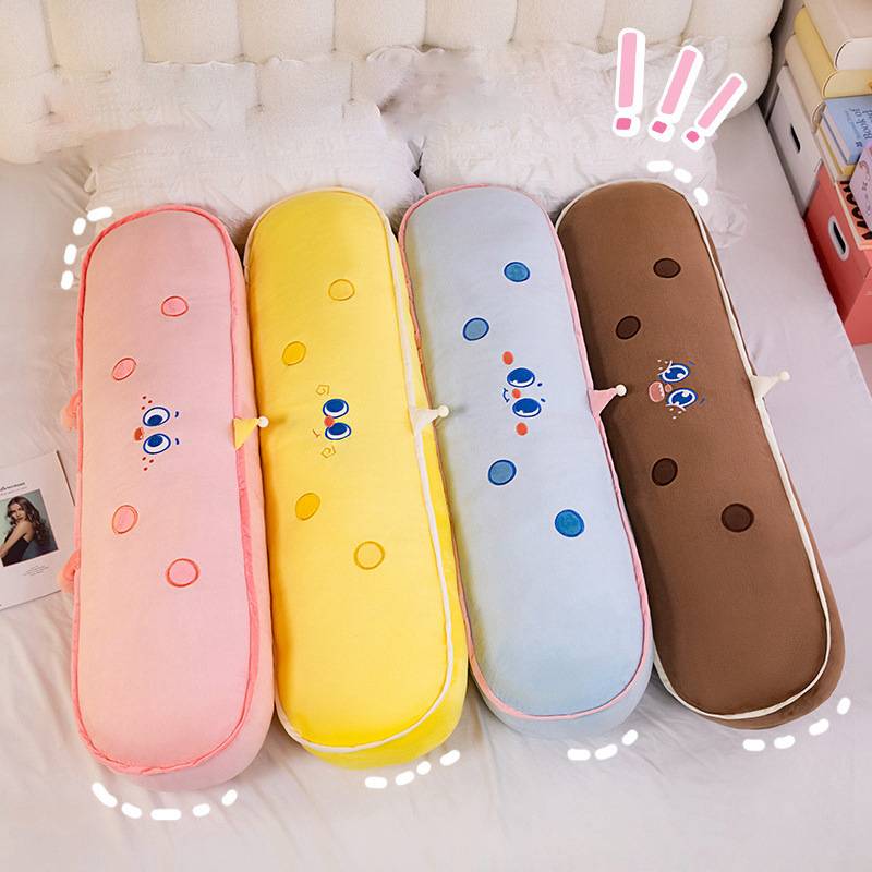 Long Dopamine Cheese Plush Toy Cute Cartoon Girl Sleeping Pillow Doll Cushion