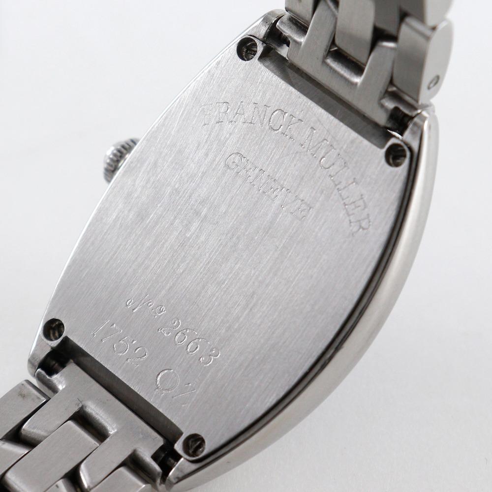 FRANCK MULLER Tonookabex Watches 1752QZ Sunset Silver blackDial Stainless Steel Quartz Analog display Women Used