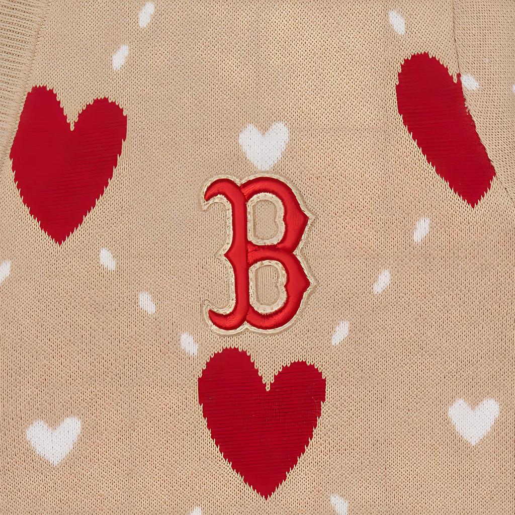 New MLB SS24 Boston Red Sox Knitwear Women's Apricot 3FKCH0141-43BGL