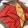 BYSIFA| Winter Brand Women Silk Scarves Hijabs Elegant Red Coffee Square 30% Silk 70% Wool Scarf Printed Neck Scarves 70*70cm