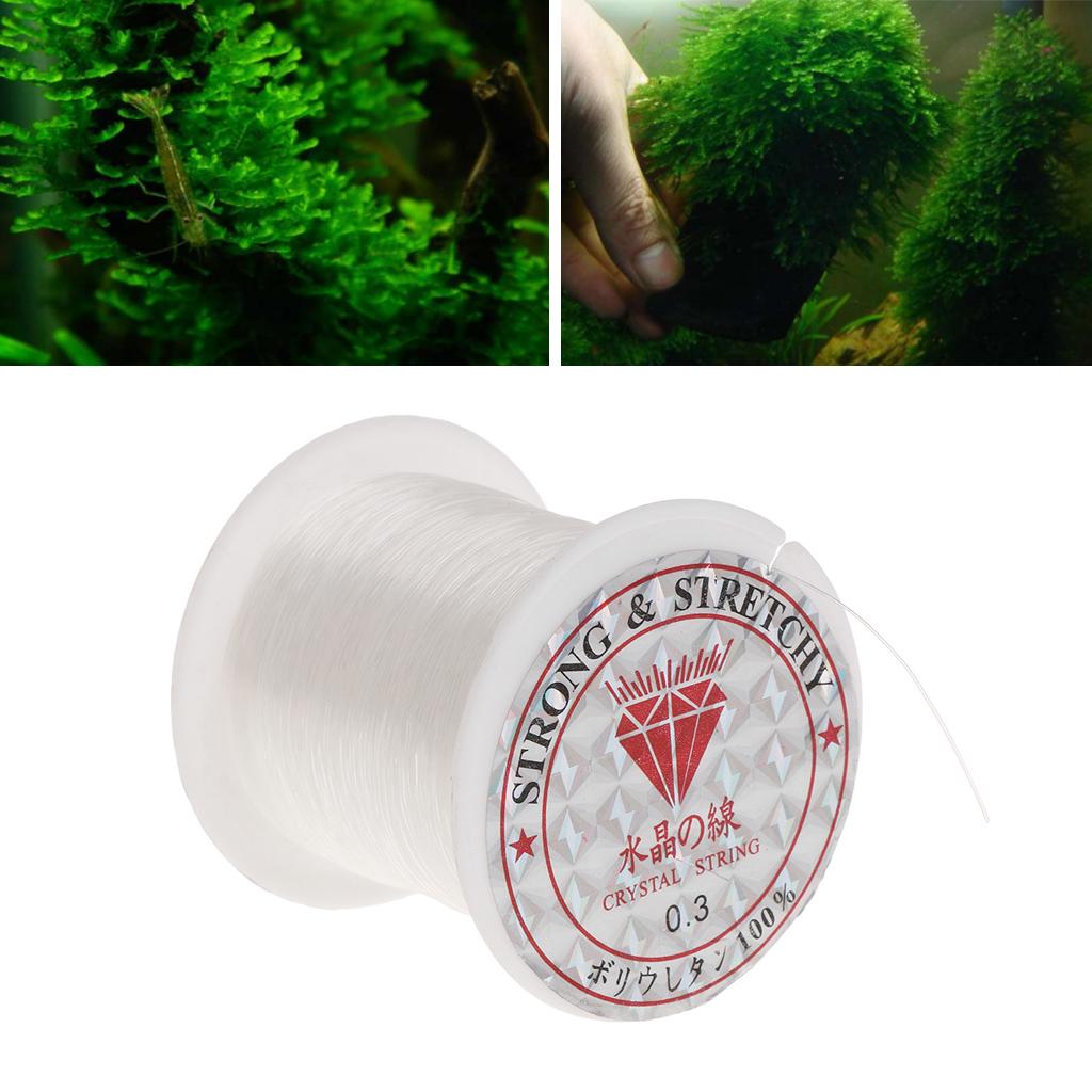 100m/Roll Crystal Line Invisible String Cord Clear Strong Wire for Garland Binding Moss Aquarium Plants Decorations