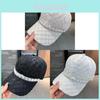 Cotton Baseball Cap For Women With Water Drizzle Decor Summer Sunshade Sun Hat