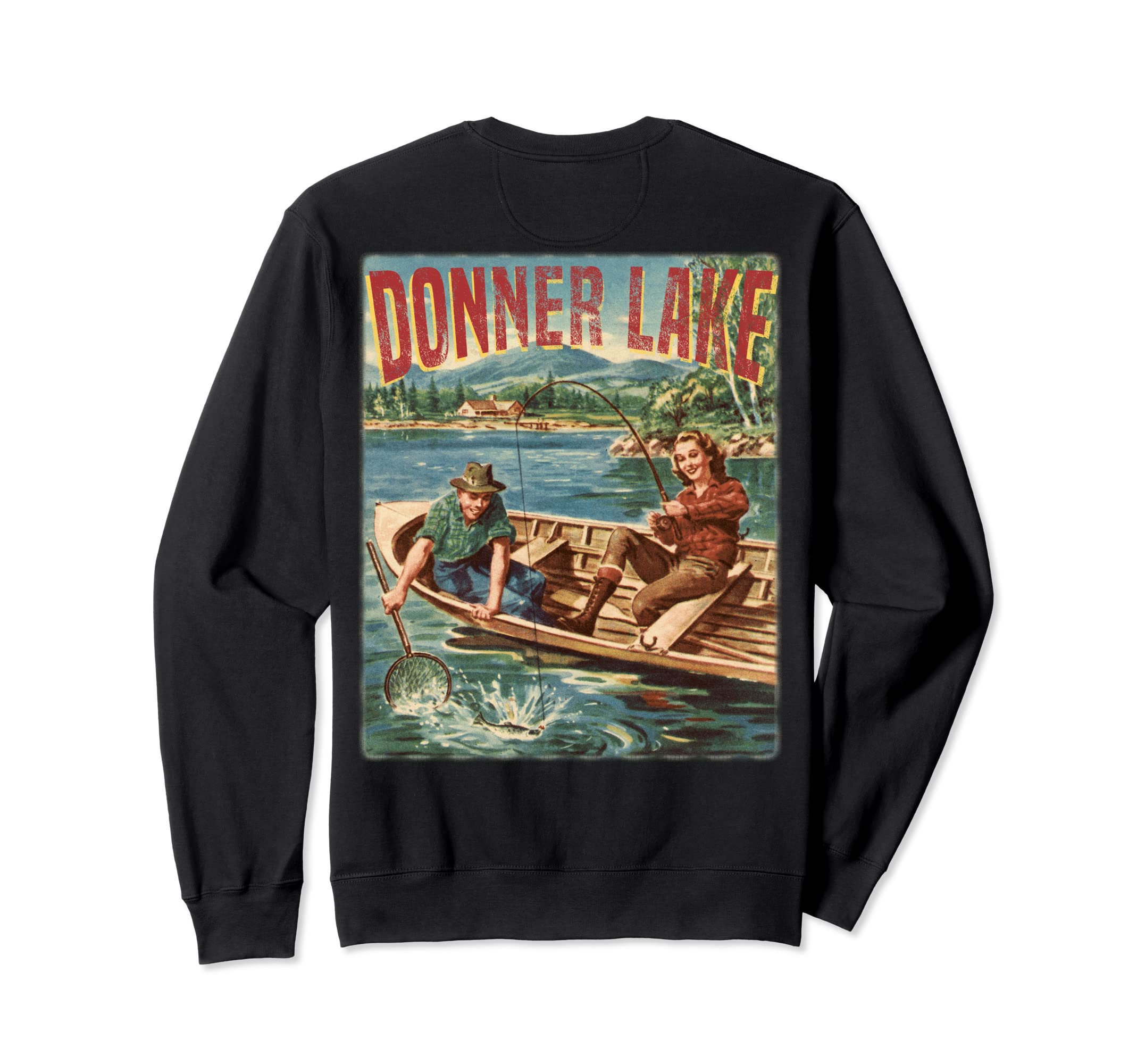 

Donner Lake Fishing Couple Retro Throwback Vintage Trainer Мужские Женские
