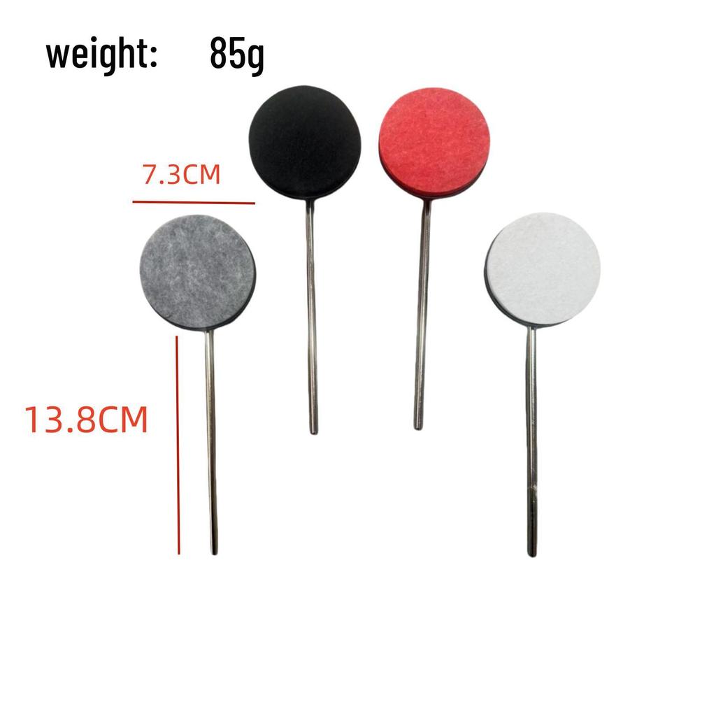 Drum Kit Pedal Accessories: Single/Double Bass Pedal with Mallet and Felt Hammer Head