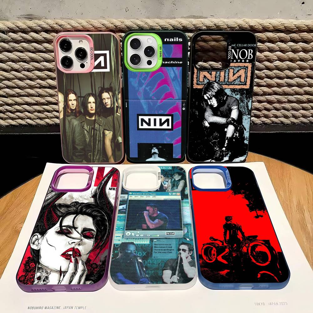 Industrial Rock Nine Inch Nails Band For IPhone 17 16 15 14 13 12 11 Pro Max Plus Matte Color Back Phone Cover