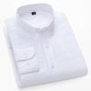 Nuova Camicia da Uomo in Cotone di Alta Qualità Business Casual Bottoni Collo a Punta Manica Lunga Traspirante Tasca Oxford Quadretti Camicia da Lavoro