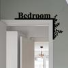 Iron Door Corner Decor Room Sign Wall Hanging Modern Home Gift