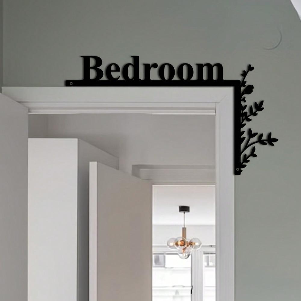Iron Door Corner Decor Room Sign Wall Hanging Modern Home Gift