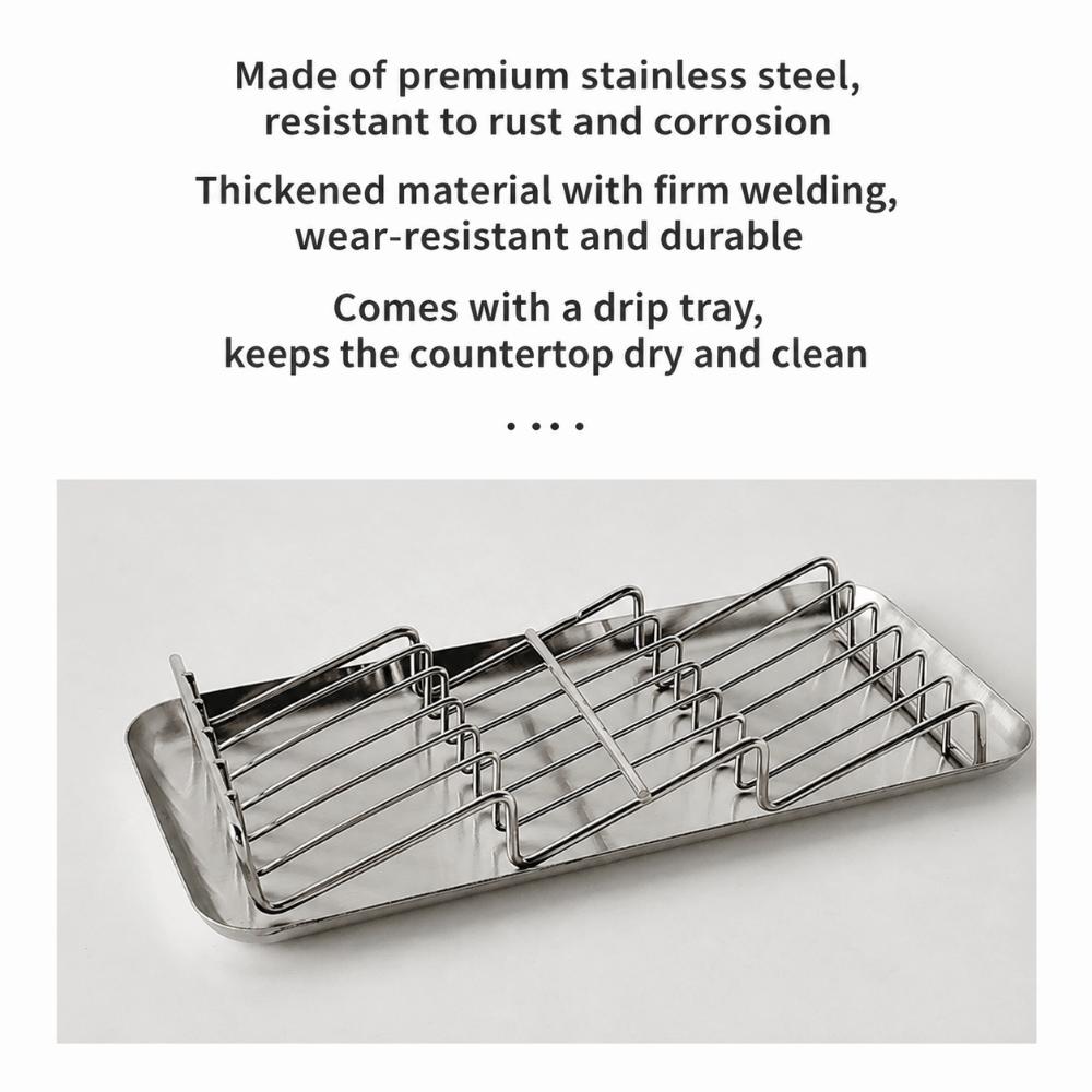 W-Type Soap Dish Stainless Steel Soap Tray Creative Soap Holder Household Supplies