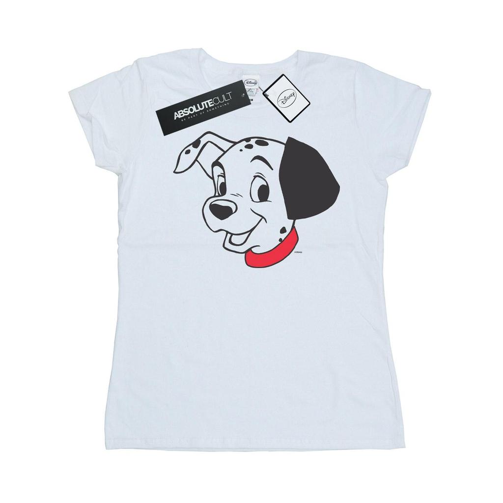 Disney Womens/Ladies 101 Dalmatians Dalmatian Head Cotton T-Shirt