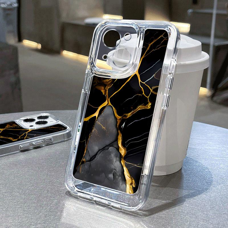 Глянцевый мраморный чехол для телефона с пульсацией для iPhone 15 Pro Max 14 13 Pro 12 — фото 11