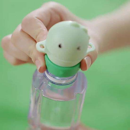 Water Bottle Spout Conversion Cap with Straw Universal Leak-Proof Design Bottle Cap Portable Reusable Bottle Lid Adapter