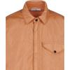STONE ISLAND Solid Color Polo Collar Long Sleeve Jacket Men Jackets Orange 8115Q0123-V0032