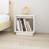 Day and Night - Day and Night Solid White Pine Wood Bedside Table 40x30x40 Cm