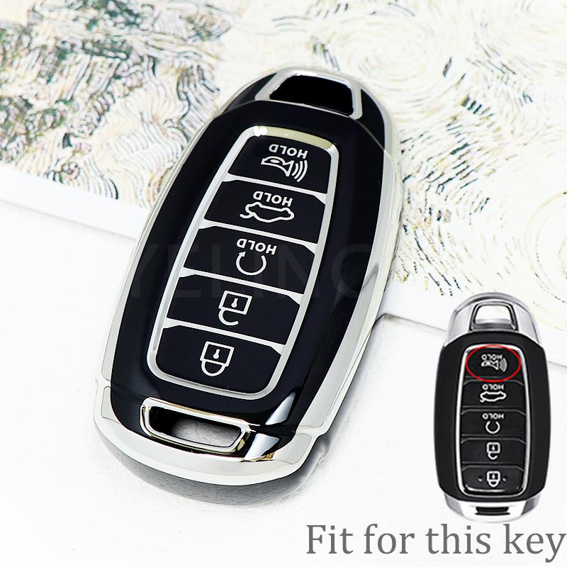 3 4 5 Button Car Key Fob Case Key Fob Cover For Hyundai I30 Ix35 Kona Encino Solaris Azera Grandeur Ig Accent Santa Fe Palisade