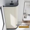 Handon Folding Magnetic Arc Shower Curtain with Aluminum Rod